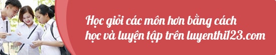 Học các môn trên Luyệnthi123.com